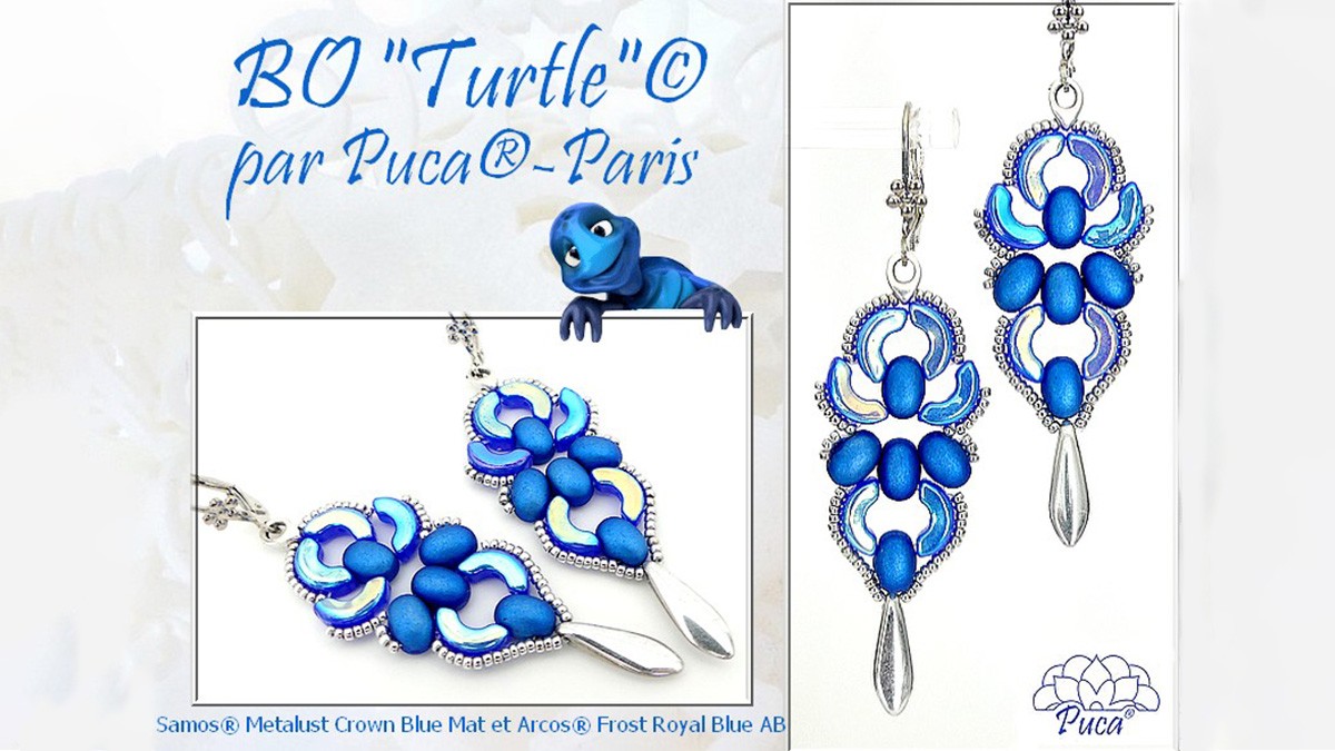 BO Turtle with Samos by Puca® beads
