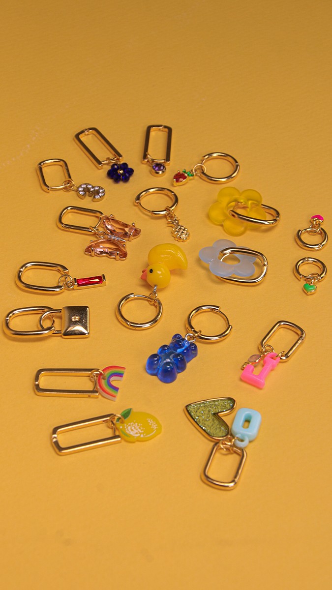 Schema  Mini creoles and fancy charms