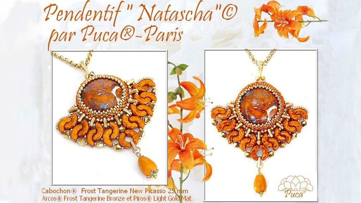 Natascha pendant with cabochon by Puca® Natascha pendant with cabochon by Puca®