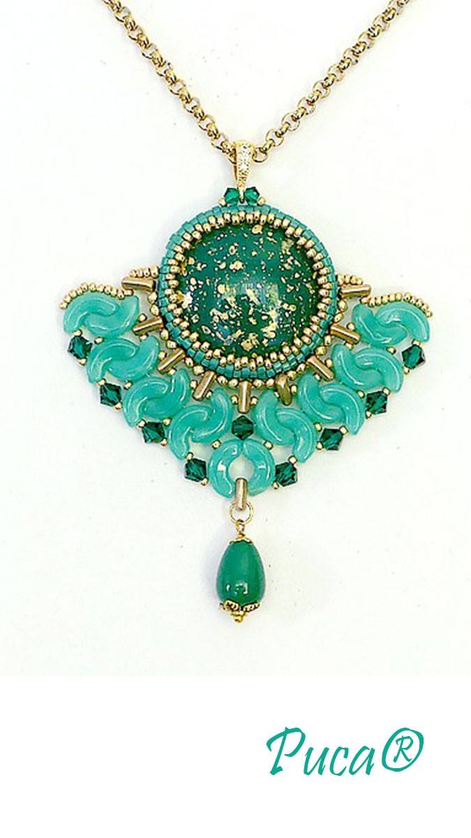 Schema  Natascha pendant with cabochon by Puca®