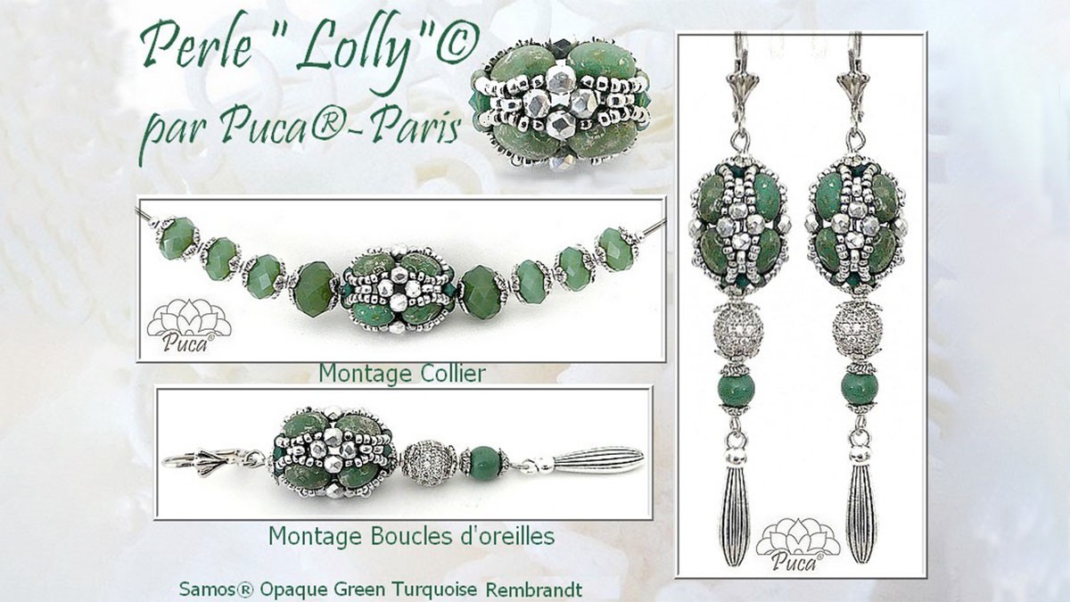 Lolly bead tutorial with Samos by Puca® beads