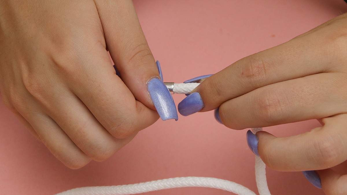 DIY Colorful phone cord tutorial : Step 8
