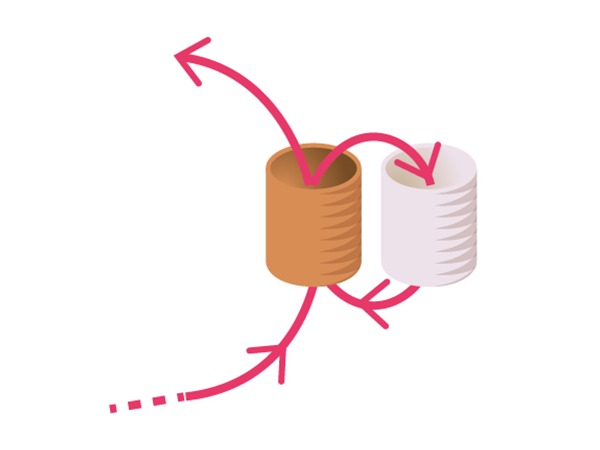 Double brick stitch earrings with seed beads : Step 2 Double brick stitch earrings with seed beads : Step 2