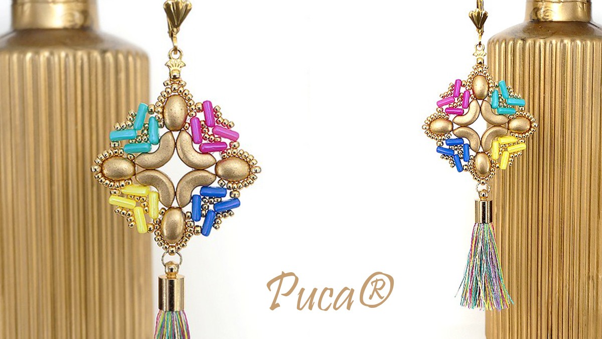 Schema Sorbet earrings with pearls by Puca®, France Schema Sorbet earrings with pearls by Puca®, France