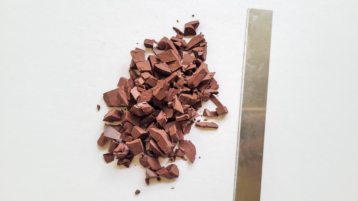 Polymer clay golden flower earrings : Step 2