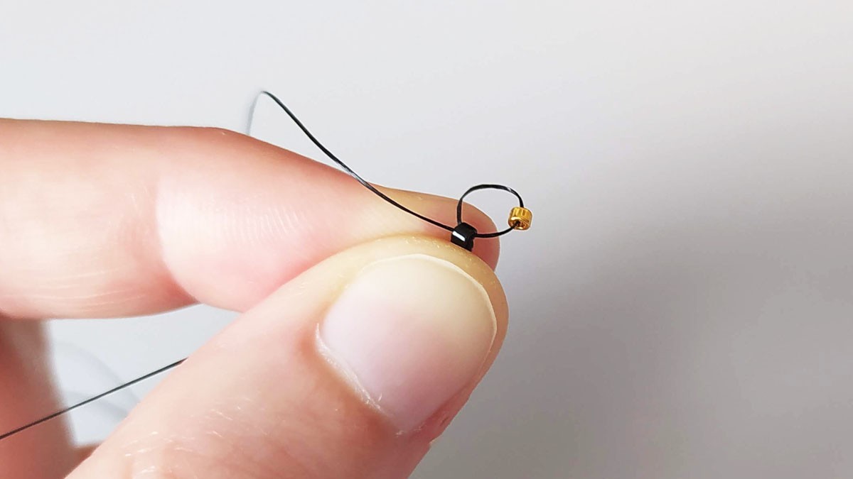 Brick stitch Christmas tree earrings : Step 3 Brick stitch Christmas tree earrings : Step 3