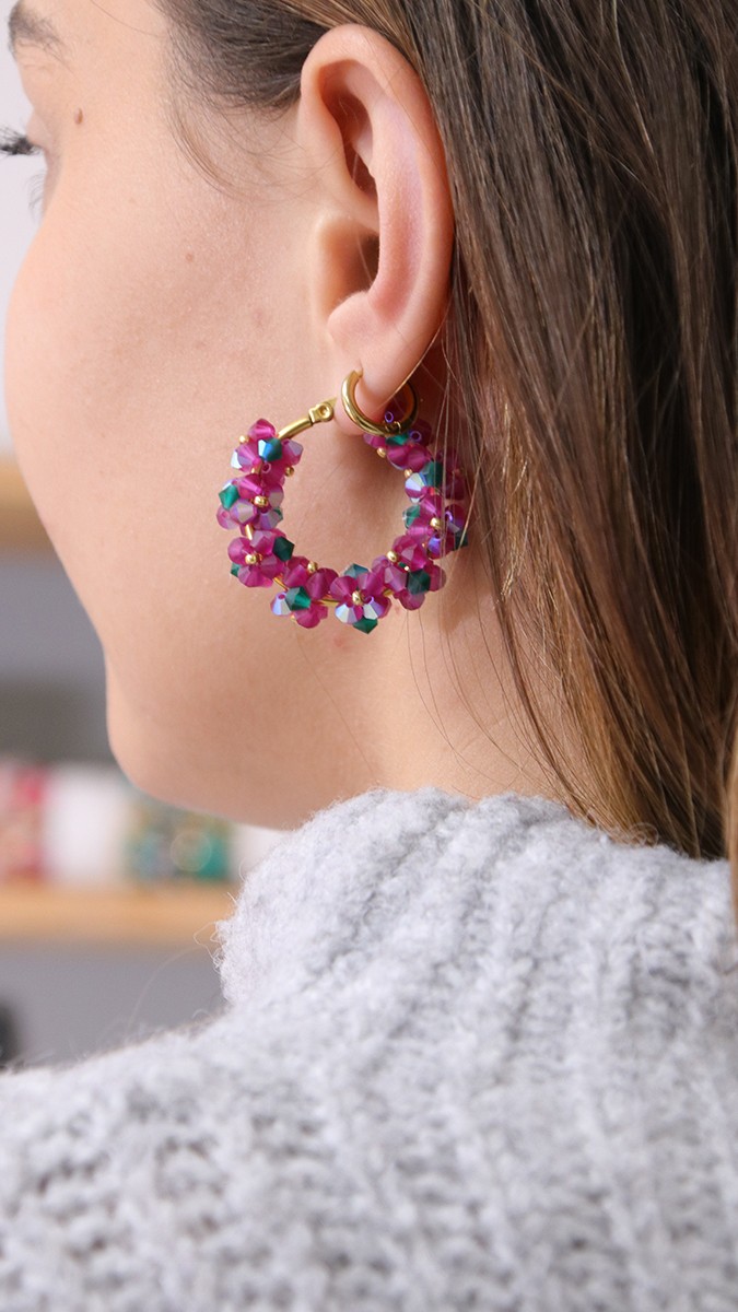 Schema  Creole flowers DIY beaded toupies