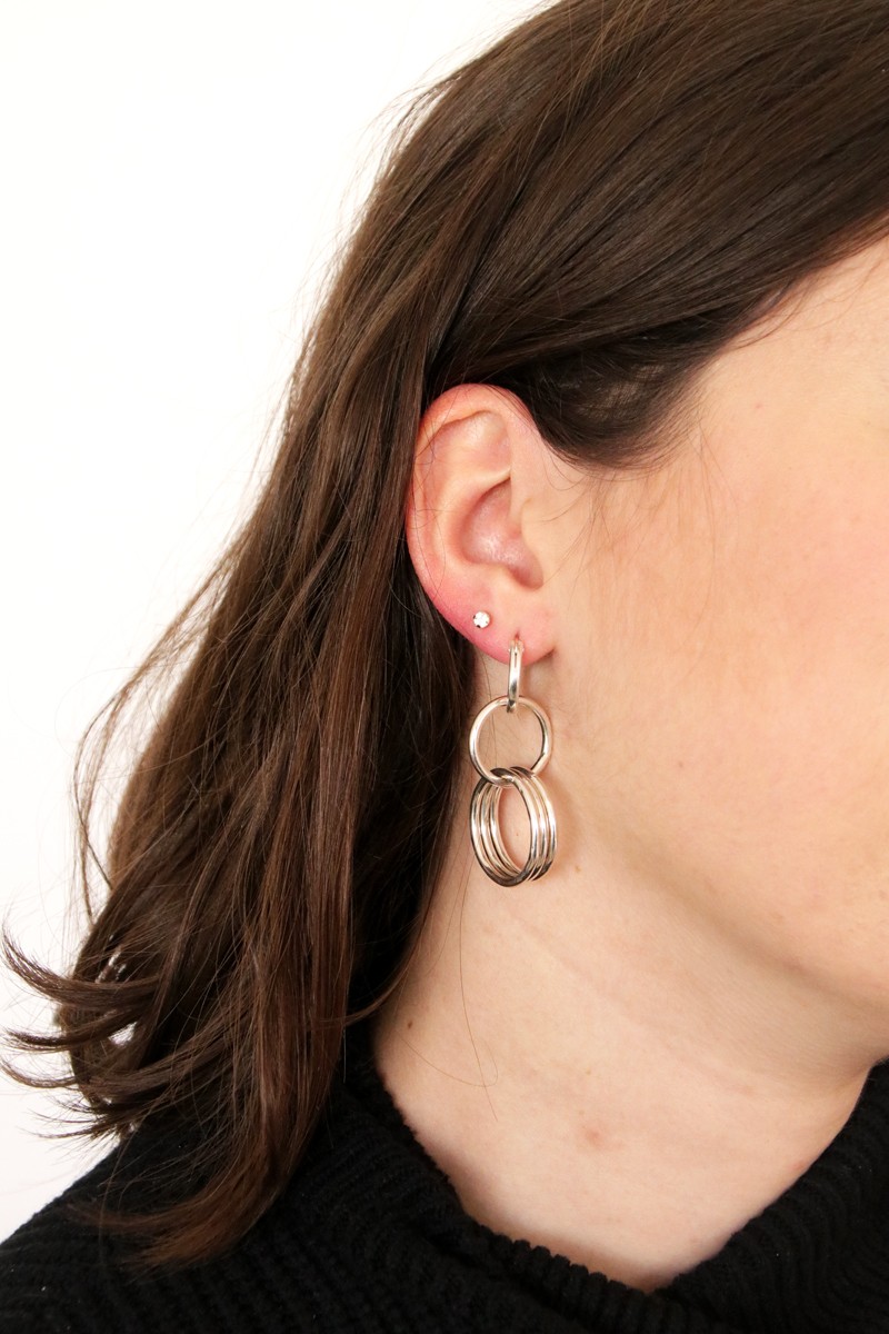 Tuto - Making 925 silver multi hoop earrings