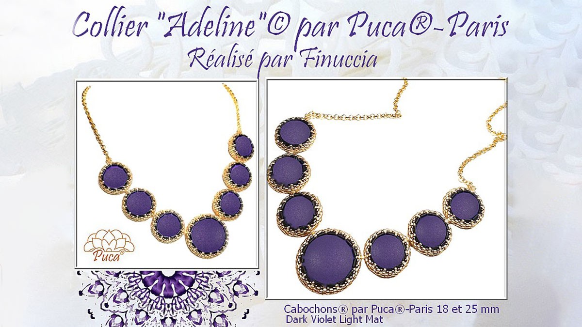 Schema  Adeline necklace with cabochons by Puca®.