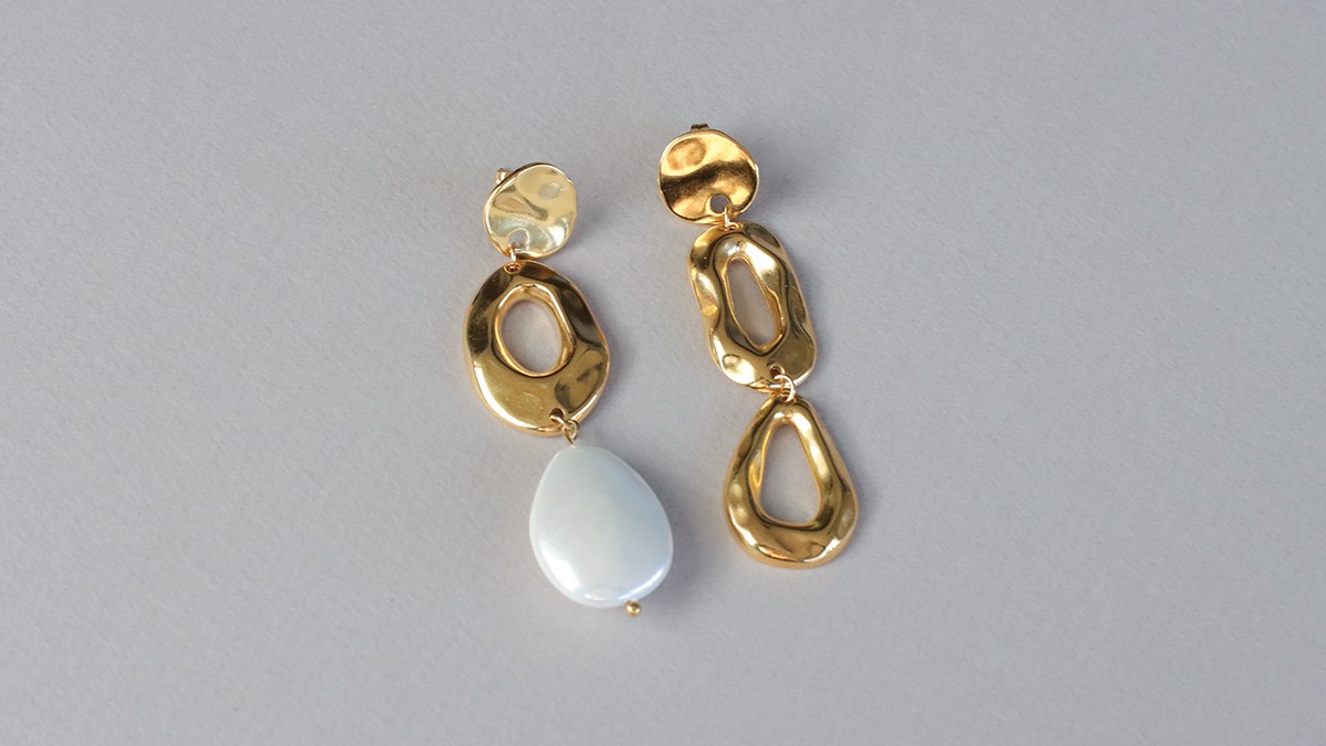 Bubble Jewelry - Asymmetrical link bracelet and earrings : Step 4 Bubble Jewelry - Asymmetrical link bracelet and earrings : Step 4