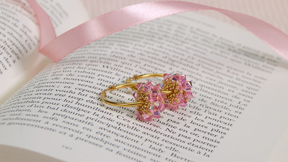 Tutoriel boucles d'oreilles créoles avec tambour en perles