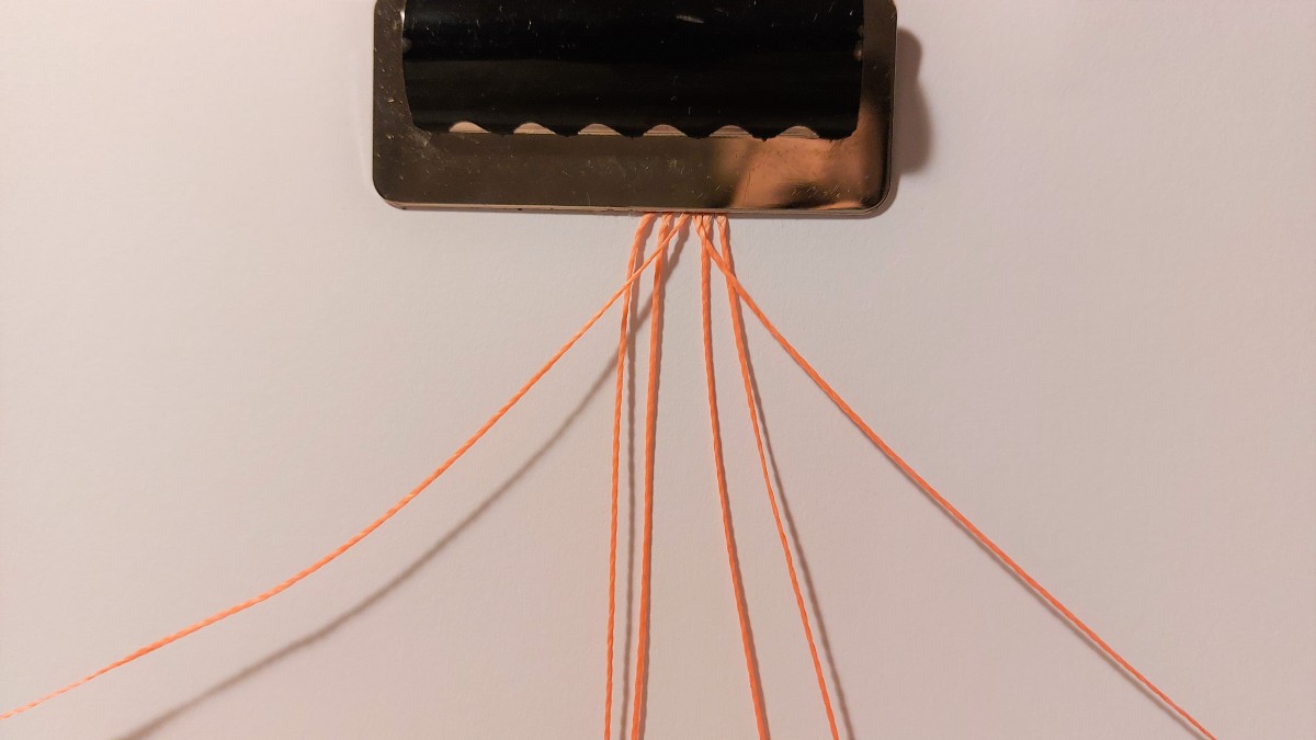 Summer bracelet in micro-macramé : Step 1