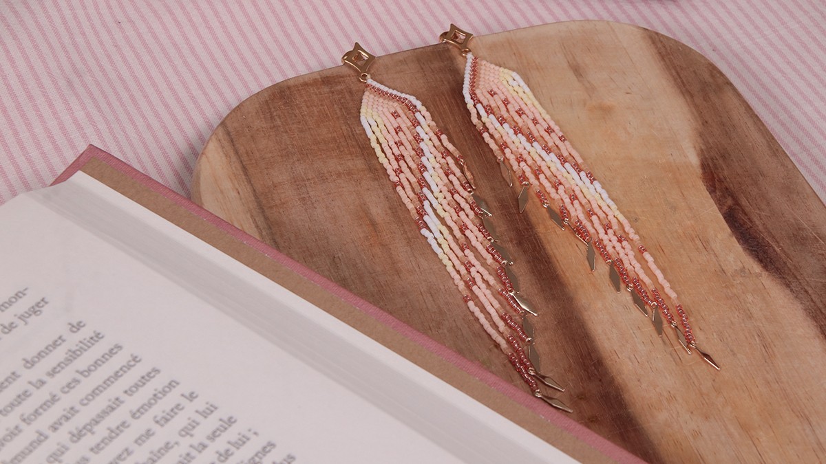 Schema Miyuki pearl fringe earrings Schema Miyuki pearl fringe earrings