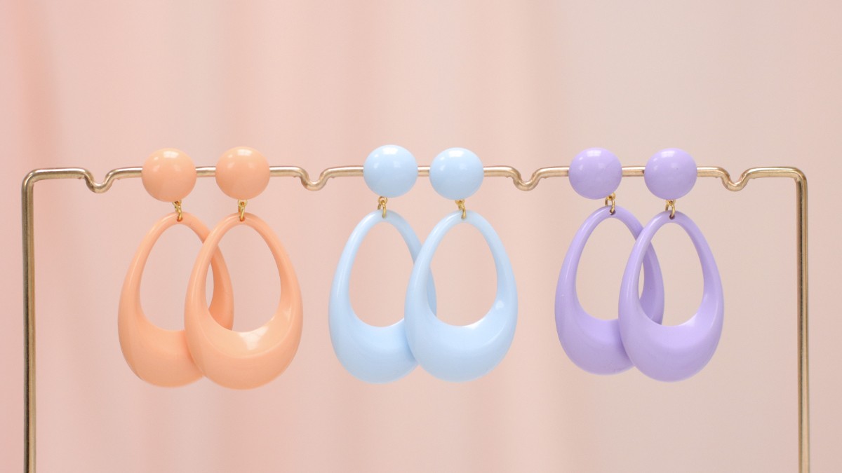 Schema  Pastel resin earrings
