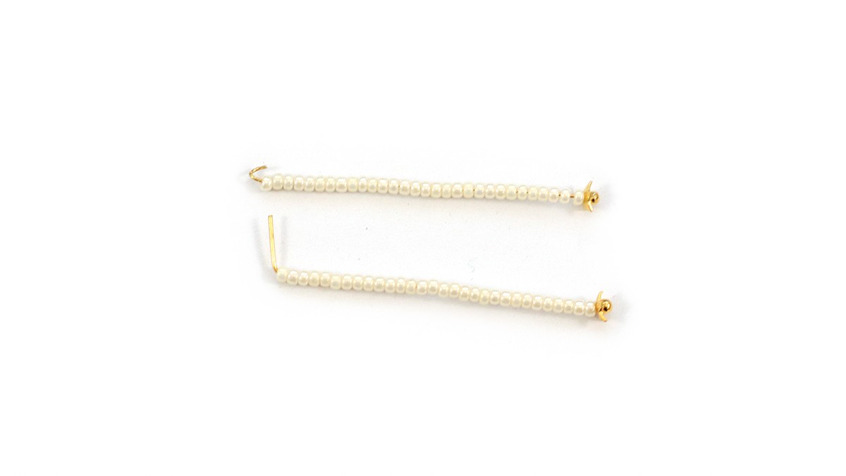 Indian pendant earrings Coupoles Jhumka : Step 2