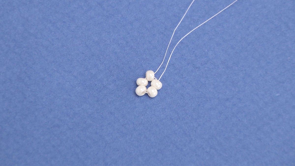 Starfish pendant earrings : Step 3