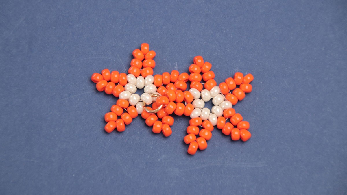 Starfish pendant earrings : Step 11