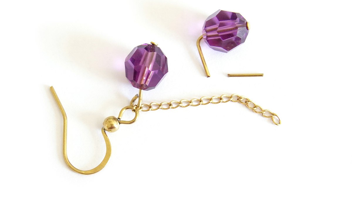 Bunch of grapes earrings : Step 2 Bunch of grapes earrings : Step 2