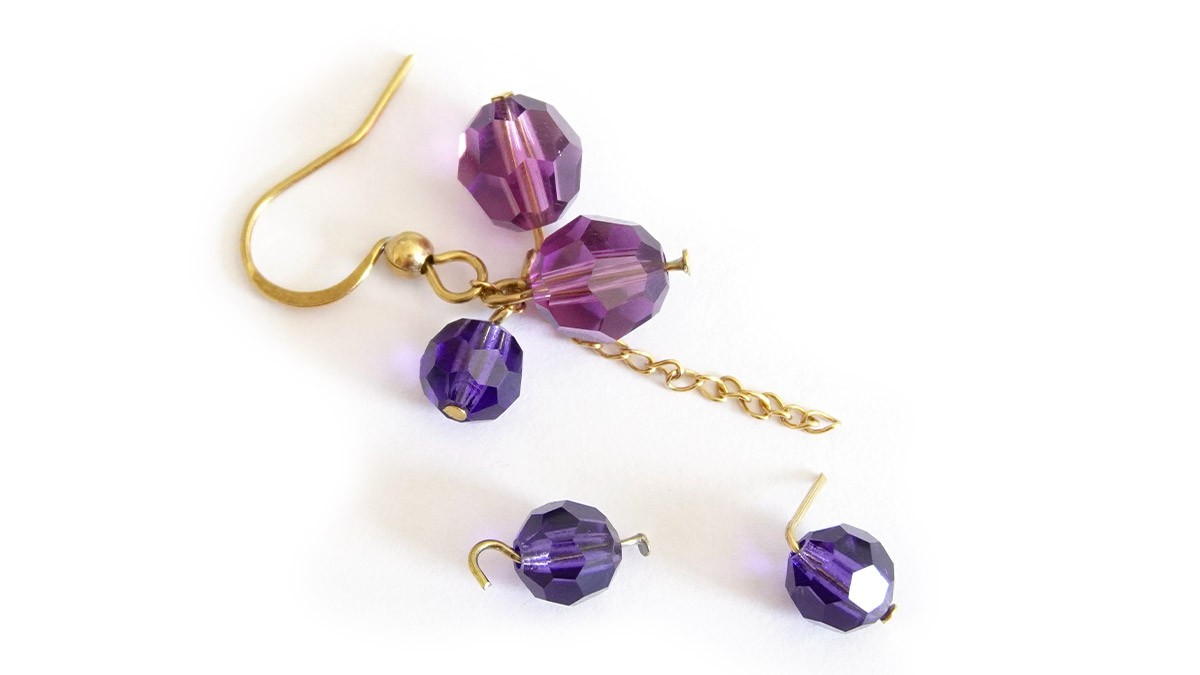 Bunch of grapes earrings : Step 3 Bunch of grapes earrings : Step 3