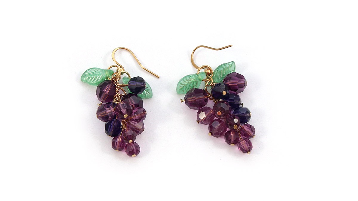 Bunch of grapes earrings : Step 6 Bunch of grapes earrings : Step 6