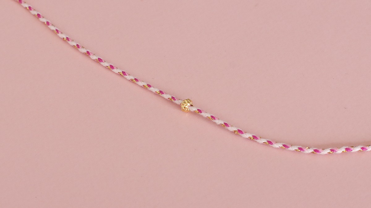 Summer cord necklace with charms : Step 5