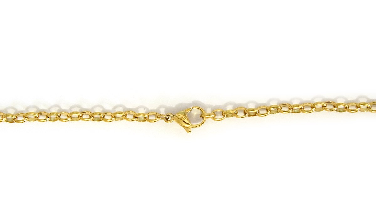 Charms Ocean necklace in gold-plated stainless steel : Step 2 Charms Ocean necklace in gold-plated stainless steel : Step 2
