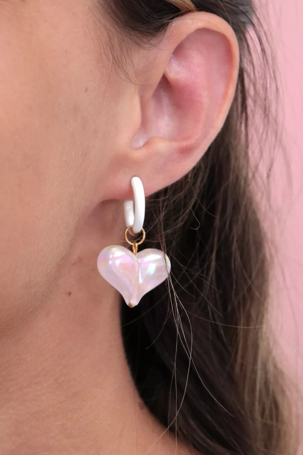 Schema Lemon earrings with colorful hearts Schema Lemon earrings with colorful hearts