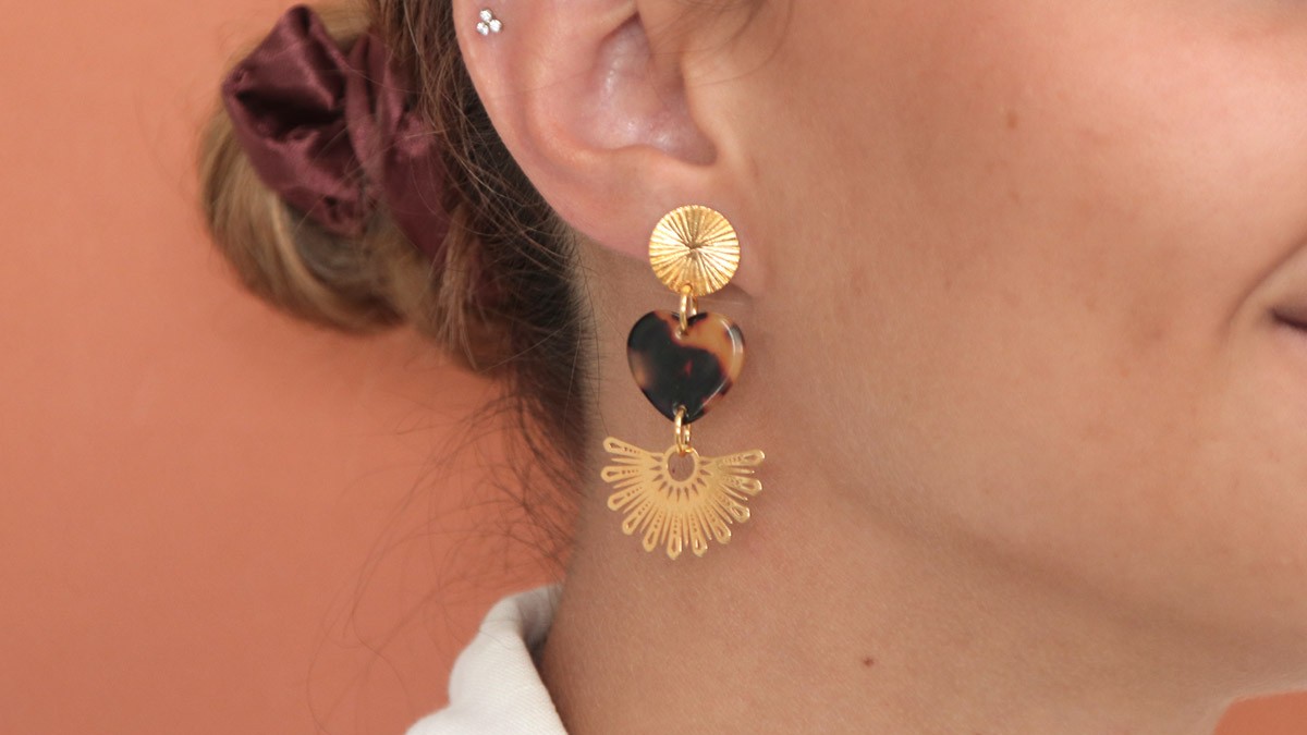 Leopard print earrings : Step 1 Leopard print earrings : Step 1