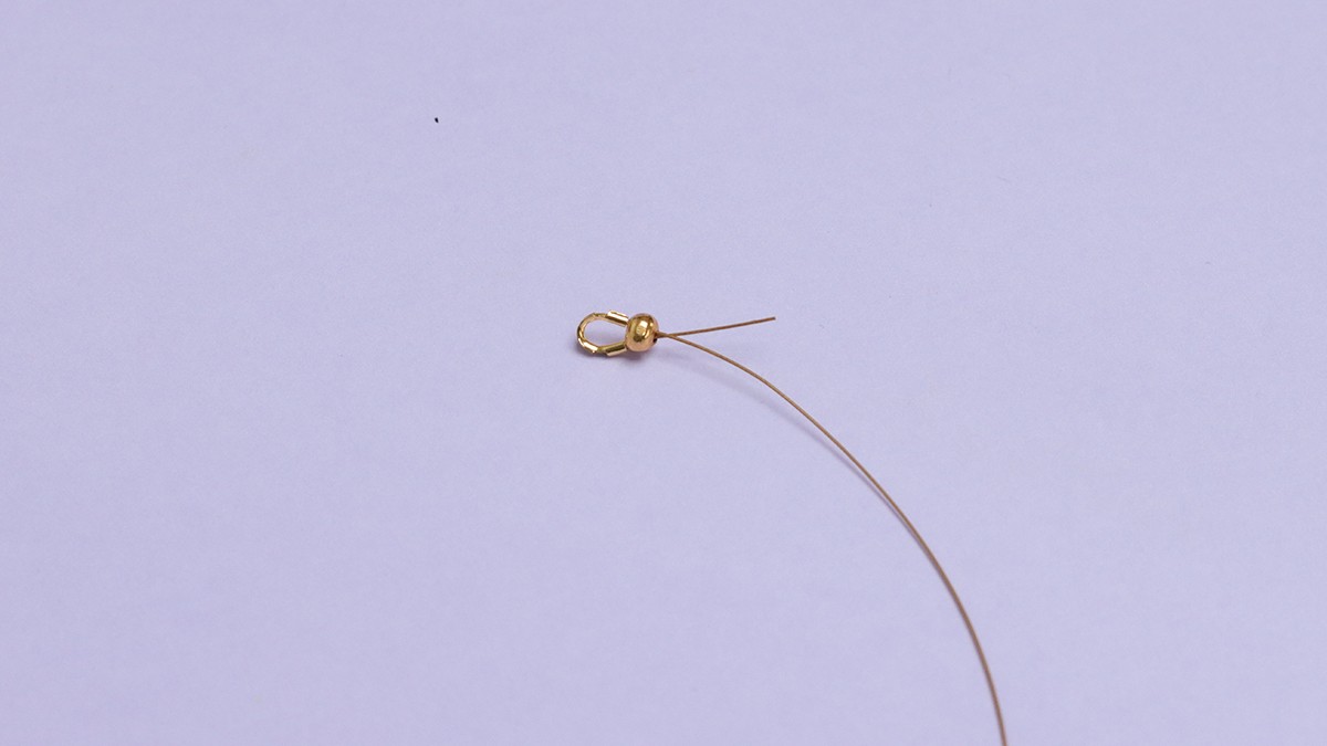 Pearl and chip necklace : Step 1