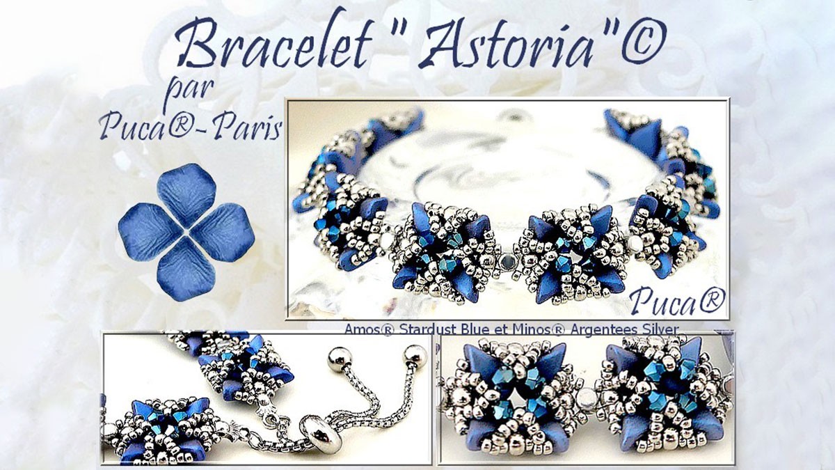 Astoria bracelet with Amos by Puca® beads