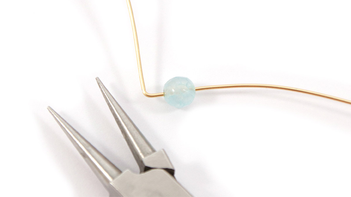 Aquamarine Metal Wire Ring : Step 1 Aquamarine Metal Wire Ring : Step 1
