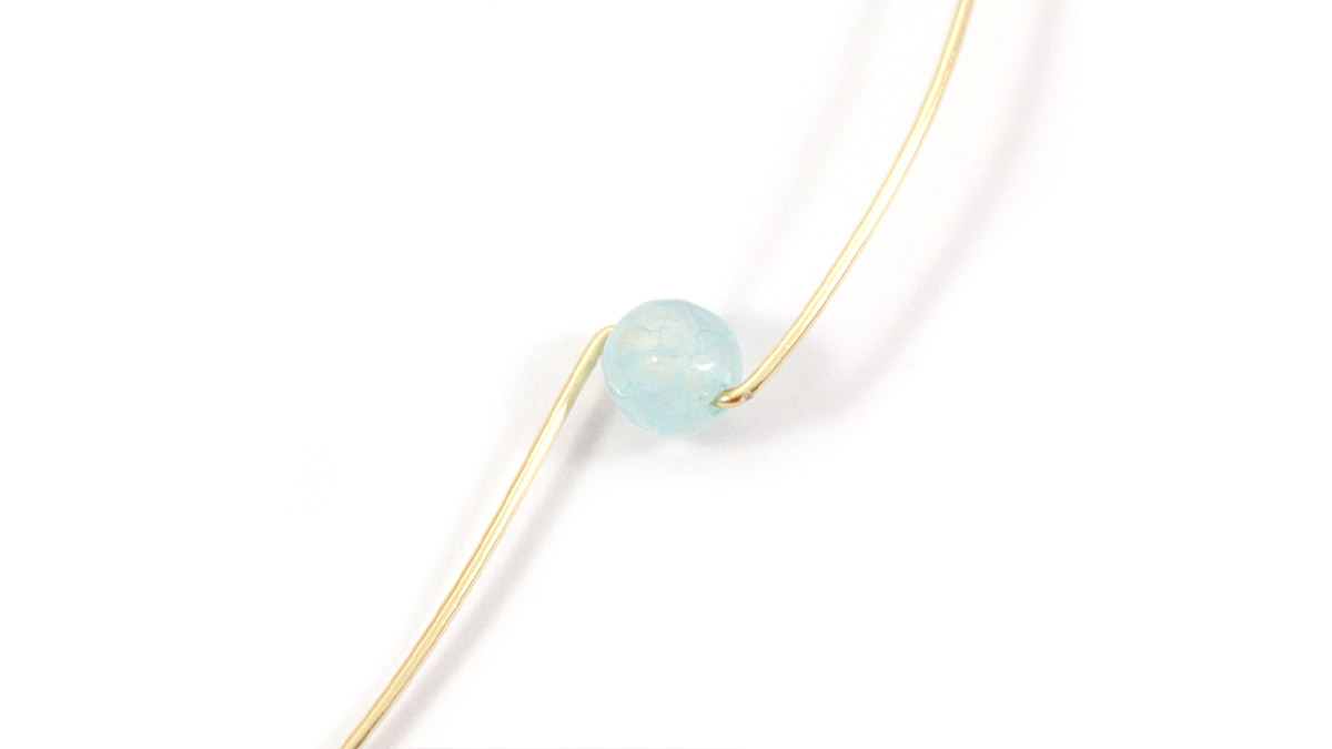 Aquamarine Metal Wire Ring : Step 2 Aquamarine Metal Wire Ring : Step 2