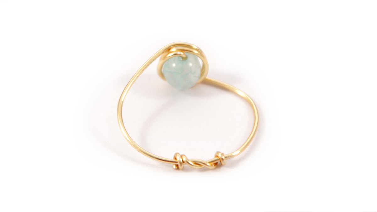 Aquamarine Metal Wire Ring : Step 7 Aquamarine Metal Wire Ring : Step 7