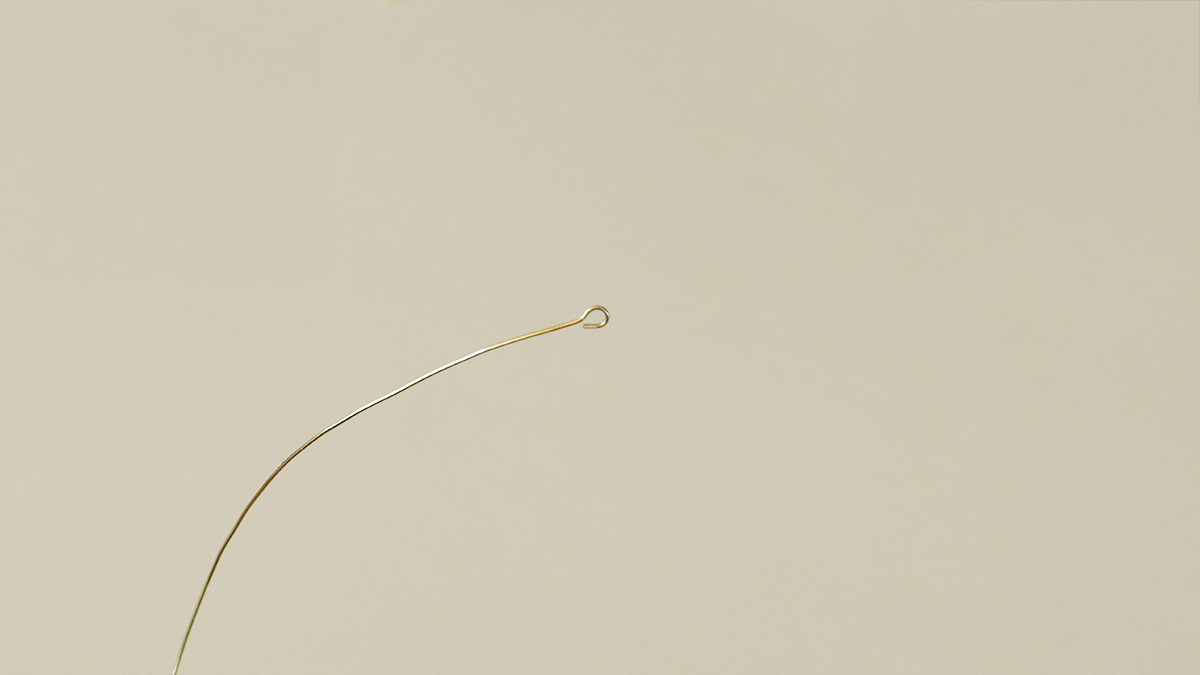 Freshwater pearl and PureCrystal drop dangling earrings : Step 1