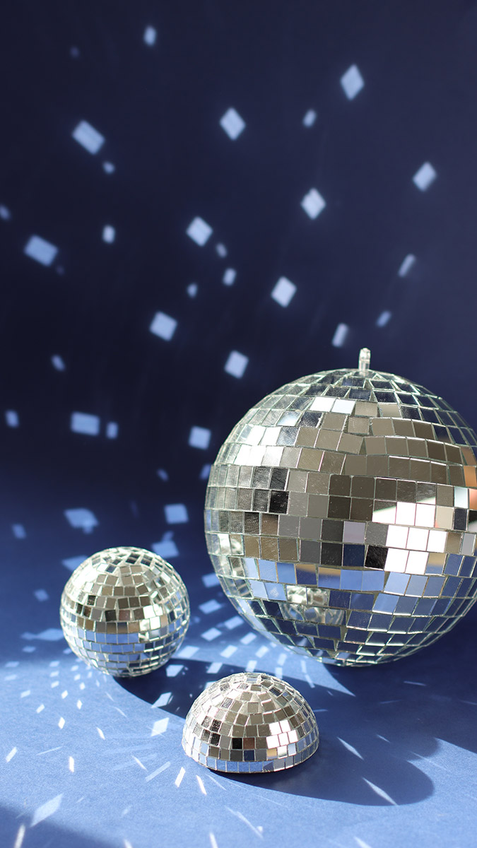 Schema  DIY Facet balls with self-adhesive mirrors