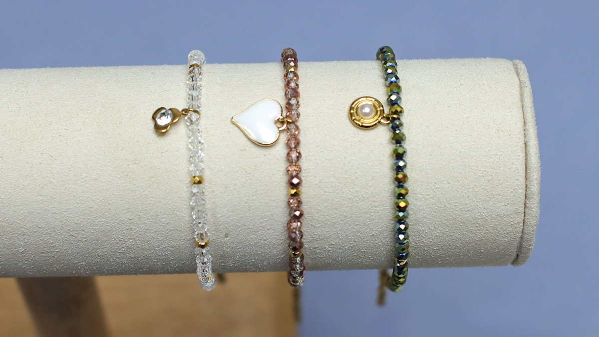 Schema  Chic faceted pearl bracelets