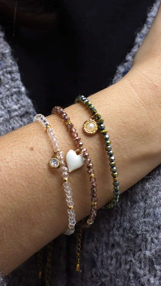 Schema  Chic faceted pearl bracelets
