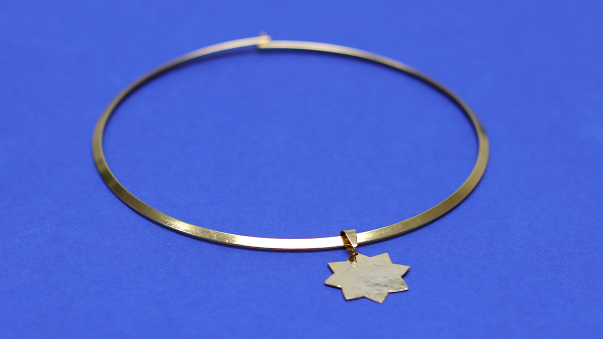 Schema Rigid choker with Soleil pendant Schema Rigid choker with Soleil pendant