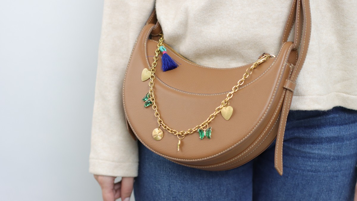 Bag jewel key chain and charms