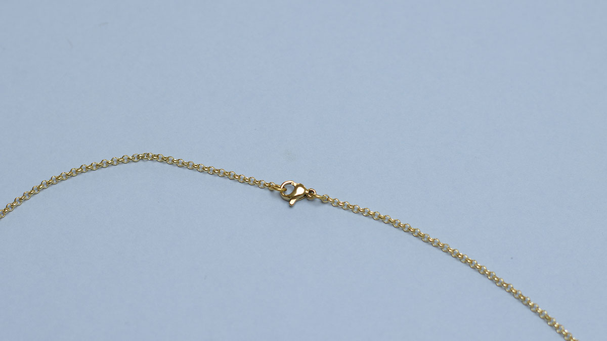 Double-row natural stone necklace : Step 8