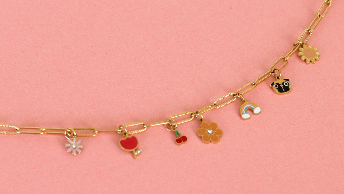 necklace charms stainless steel flowers : Step 3 necklace charms stainless steel flowers : Step 3