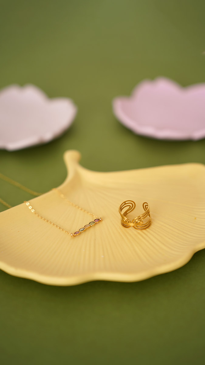 Schema  Jesmonite Jewelry Beads caps