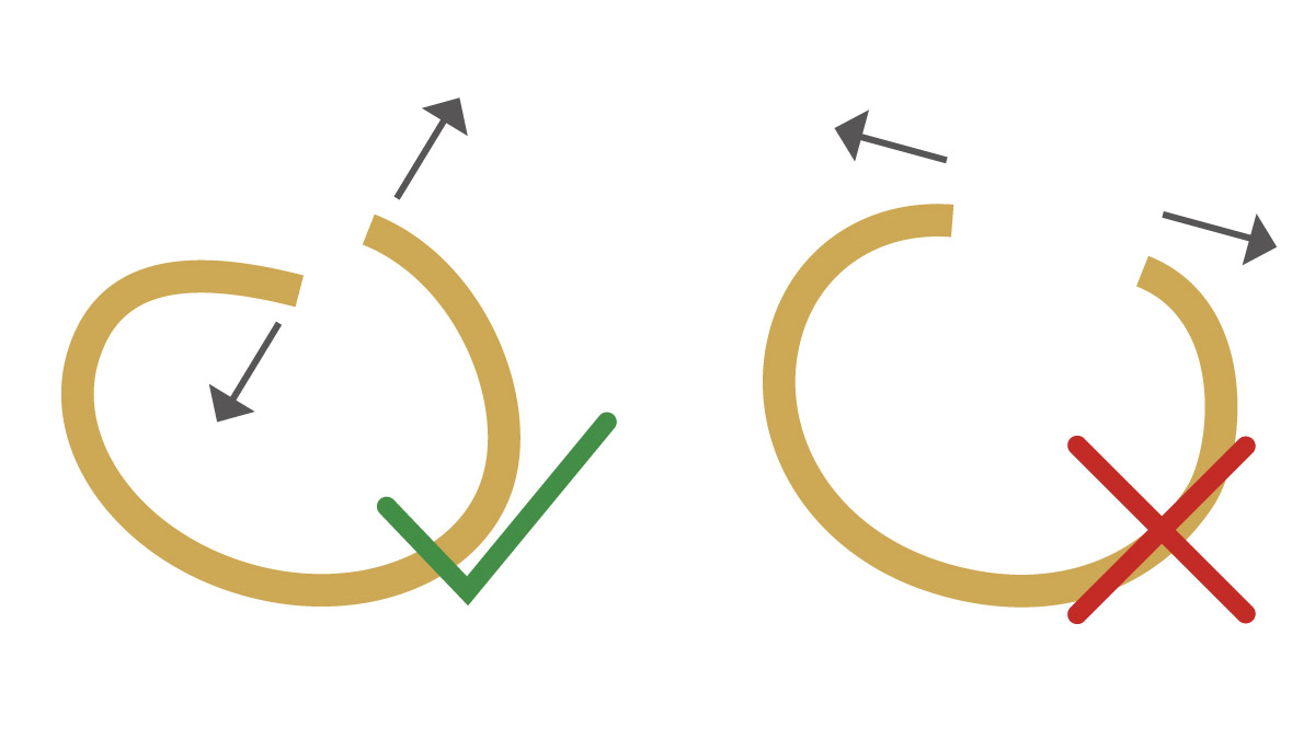 Sun bracelet in gold-plated stainless steel : Step 1