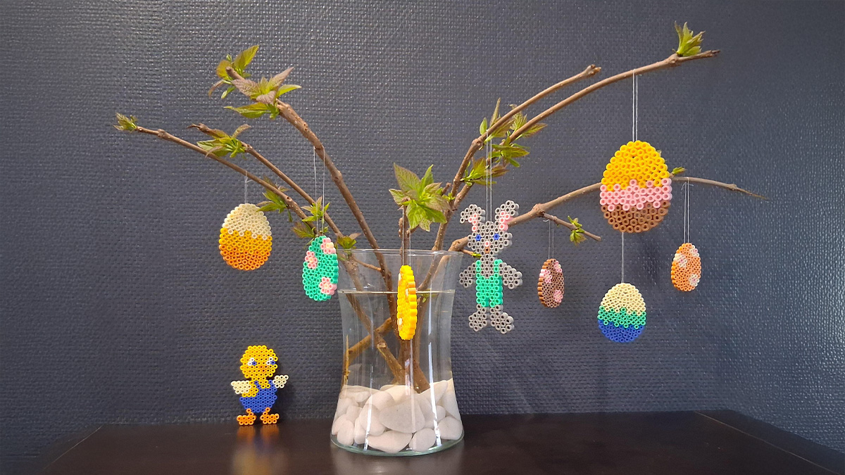 Easter DIY: create a decoration with Hama beads