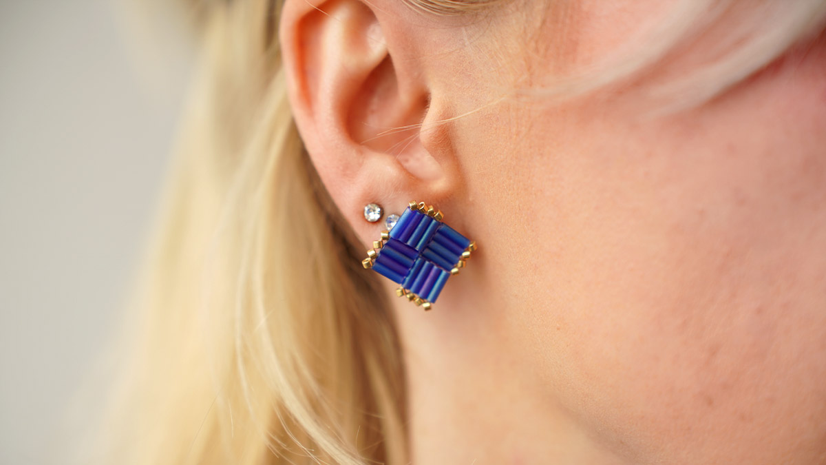 Miyuki Bugles beads earrings Miyuki Bugles beads earrings