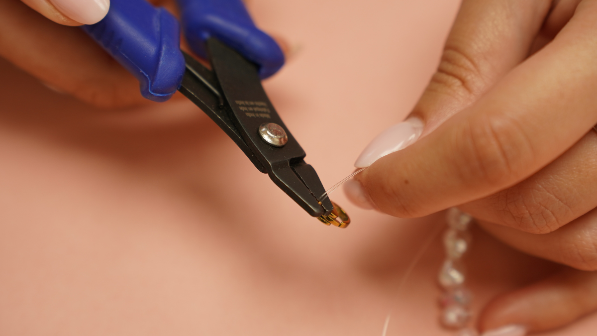 DIY summer bag grigri with shells : Step 3