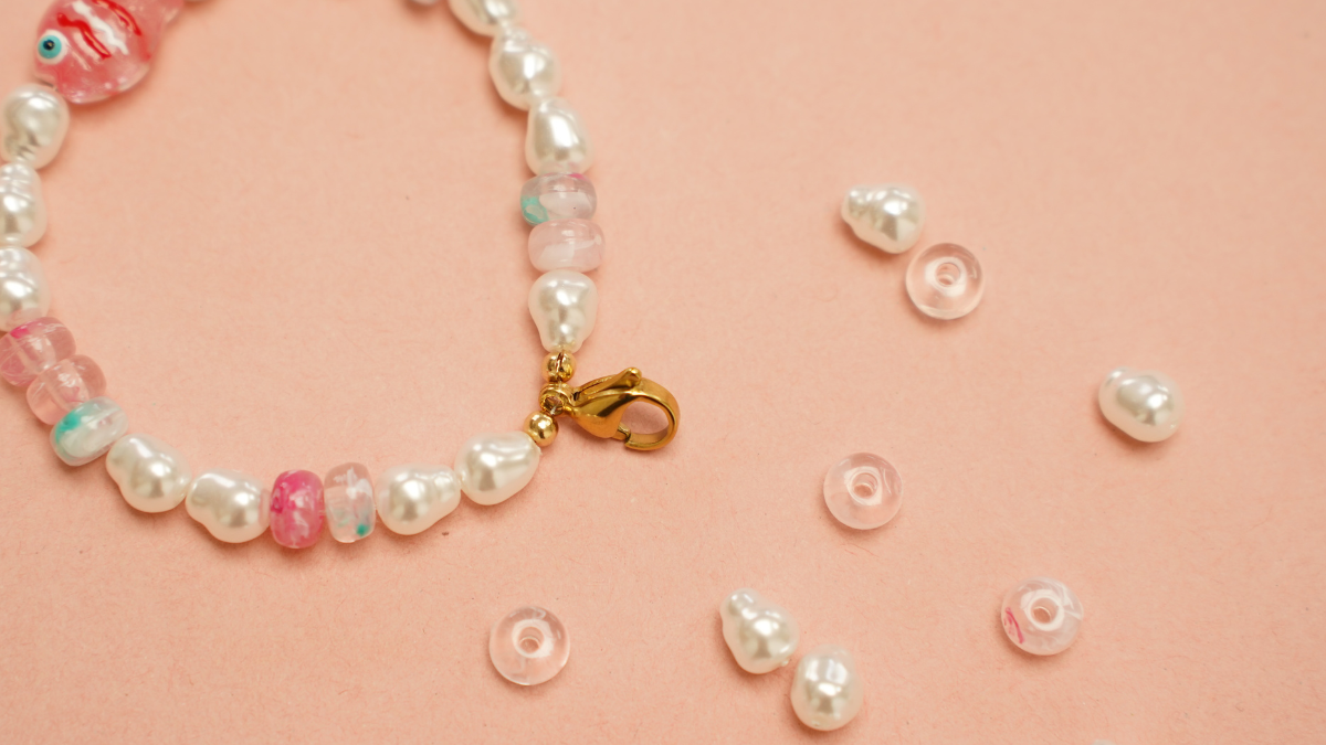 DIY summer bag grigri with shells : Step 5