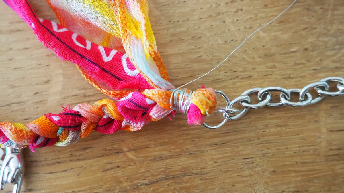 Amethyst palm tree necklace with 925 Sterling Silver charm : Step 6