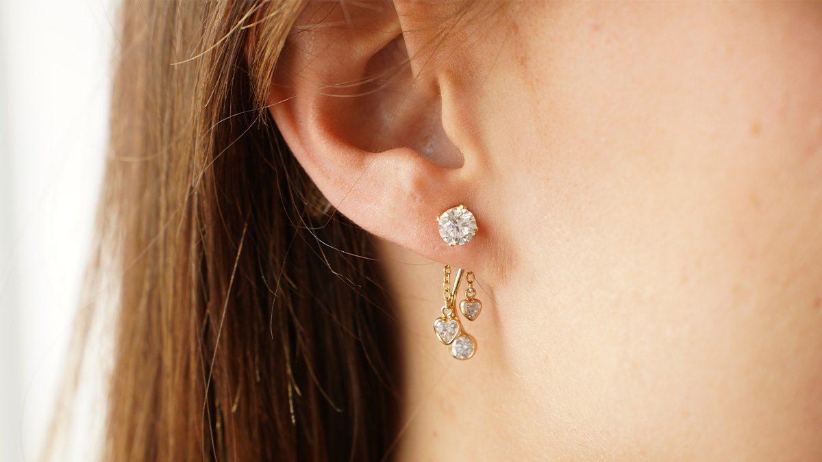 Schema  Gold Filled (rolled gold) dangling earrings