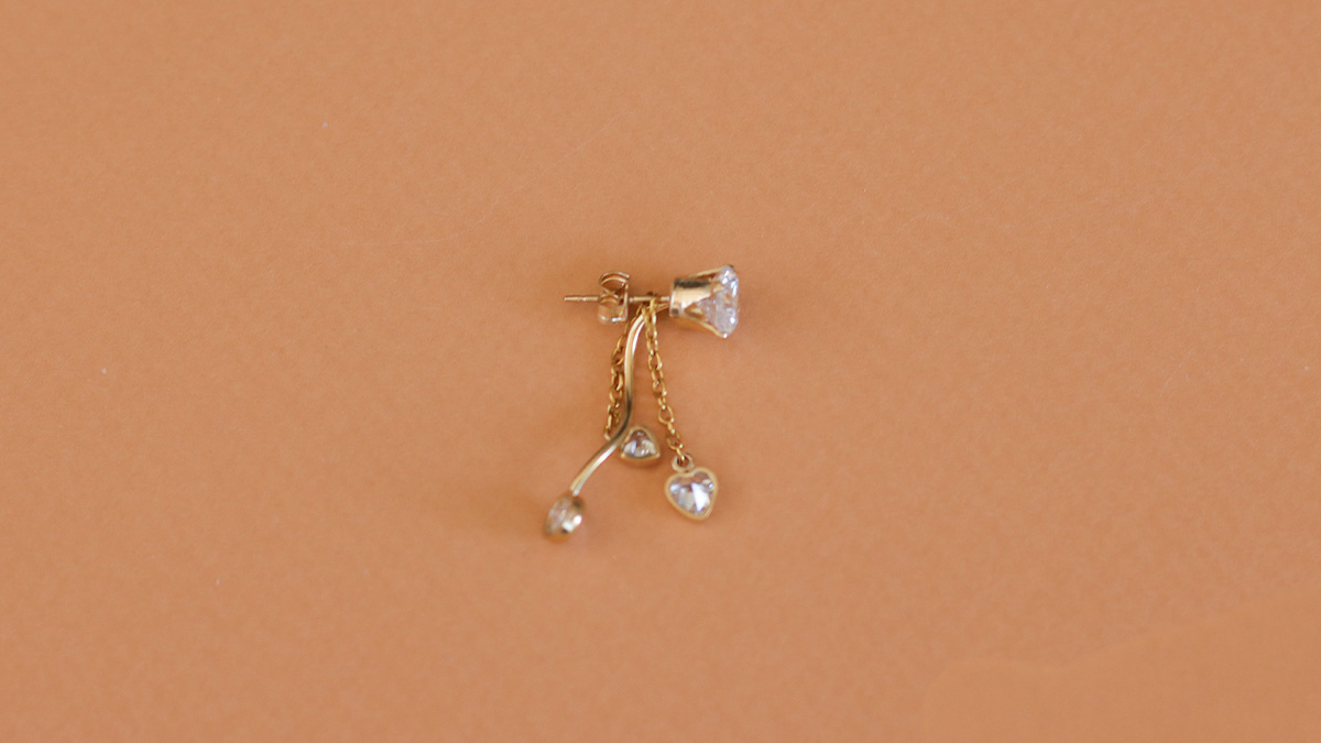 Gold Filled (rolled gold) dangling earrings : Step 3